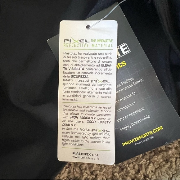 NWT Women’s Black Cycling Reflective Bib Tights with Padding Size 16 - Picture 9 of 16